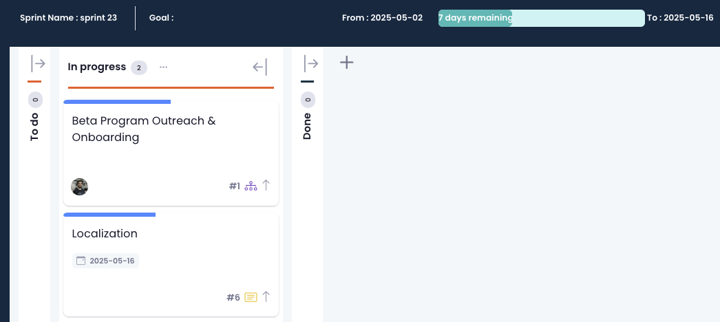 Sprint Planning View